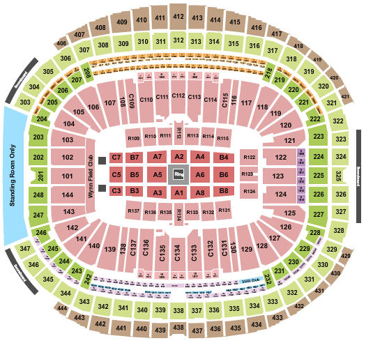 Allegiant Stadium Canelo Alvarez Seating Chart